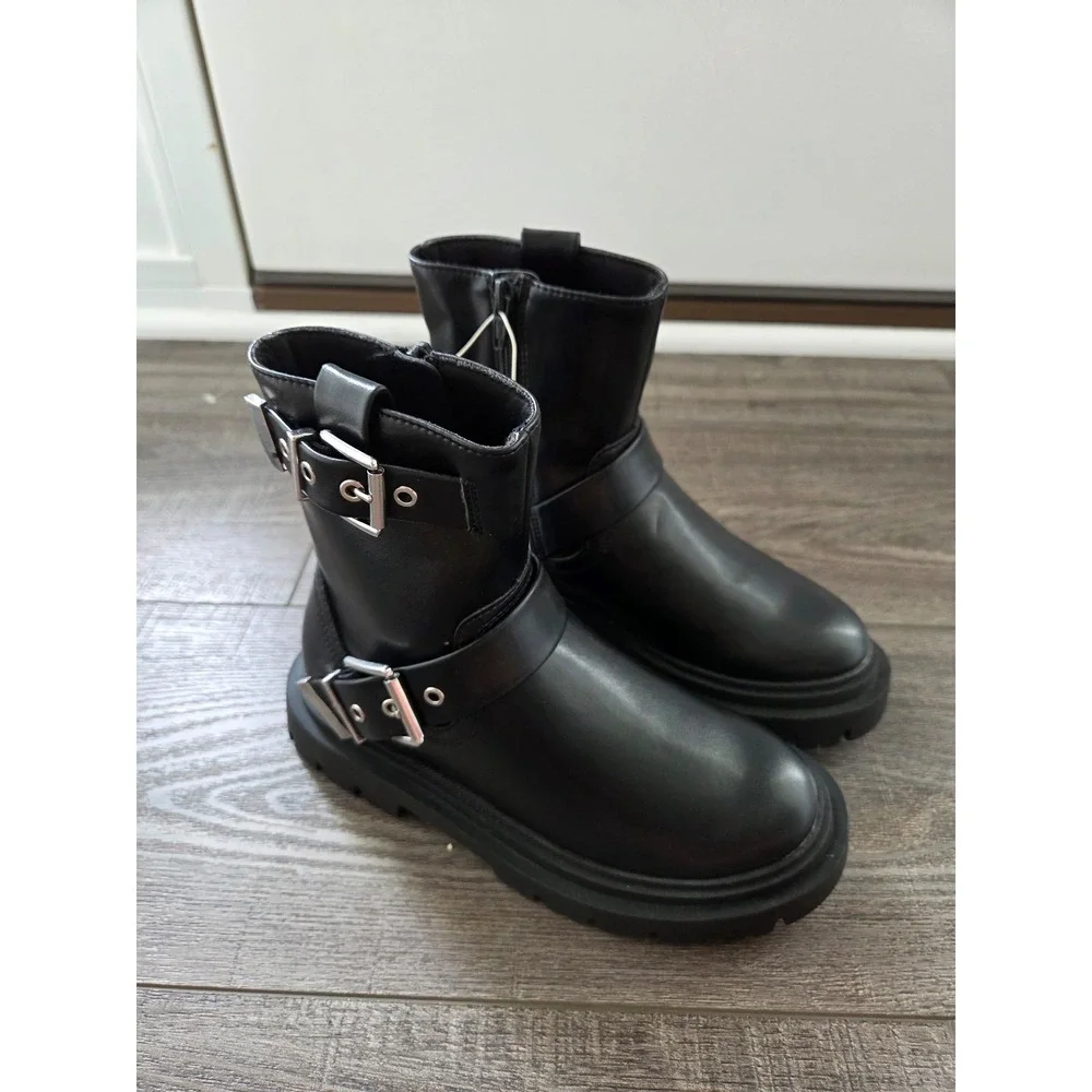 Zara toddler girl combat boots size 12.5‎